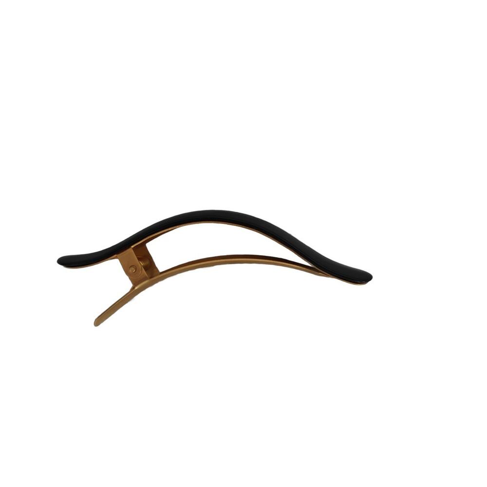 Ficcare Ficcarissimo Classic Acetate Hair Clip Dk Brown Gold One Size Pre-Owned